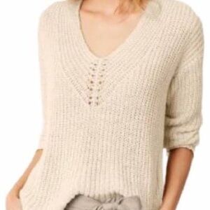 EILEEN FISHER TAPE BOX CABLE KNIT SWEATER - NWOT